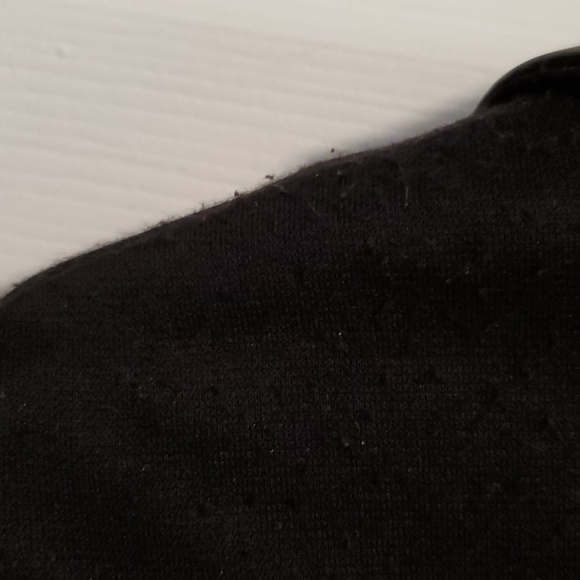 Black blazer with vegan leather collar - Picture 5 of 5